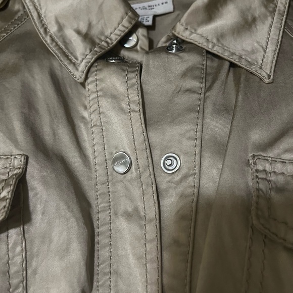 Karen Millen Satin Safari Dress, Gold Beige - Picture 11 of 12